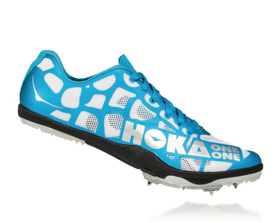 Hoka One One Spikes Dames - Rocket X - Wit/Blauw - QM1856342